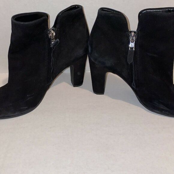 Sam Edelman Shelby Suede Ankle Zip Up Boots 7.5 - Picture 2 of 7